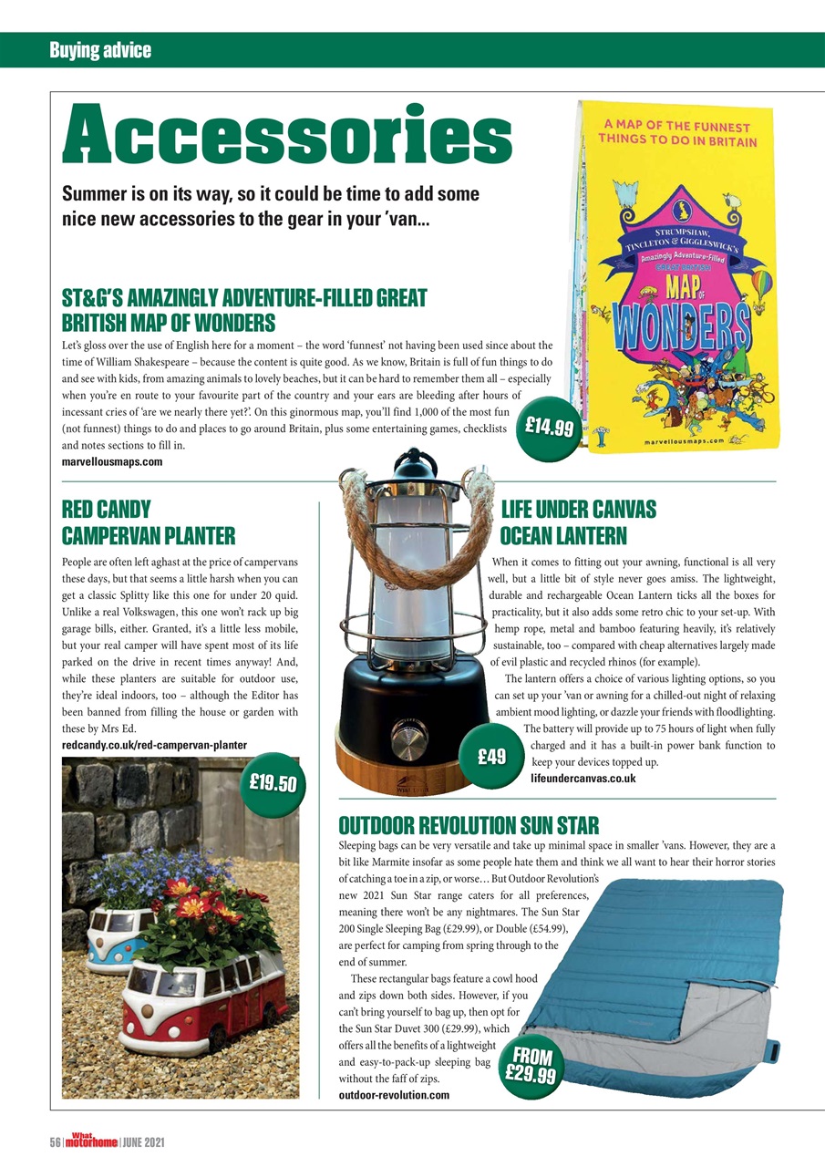 What Motorhome magazine Preview Pages