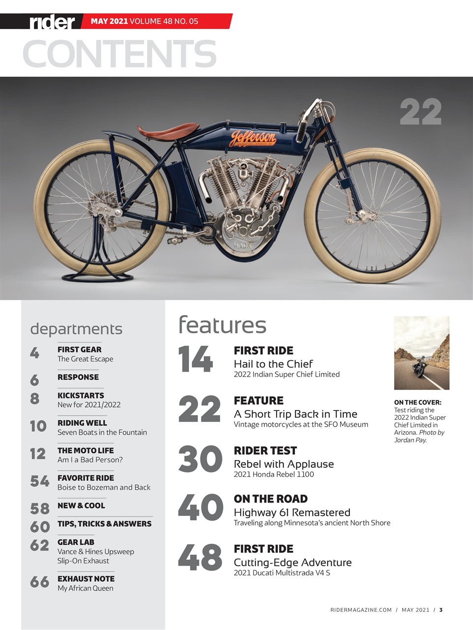 Rider Magazine Preview Pages