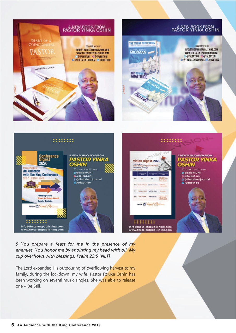 The Talent Publishing Preview Pages