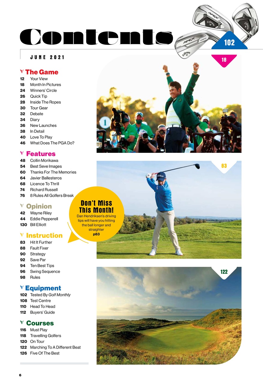 Golf Monthly Preview Pages