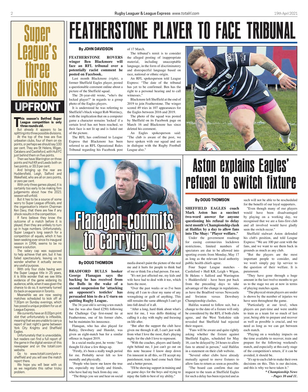 League Express Preview Pages
