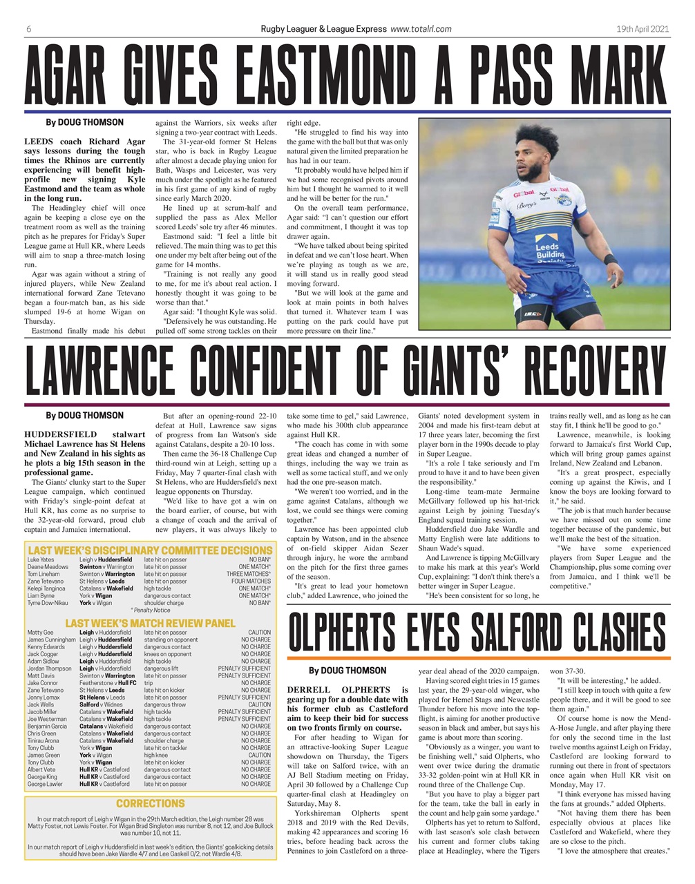 League Express Preview Pages