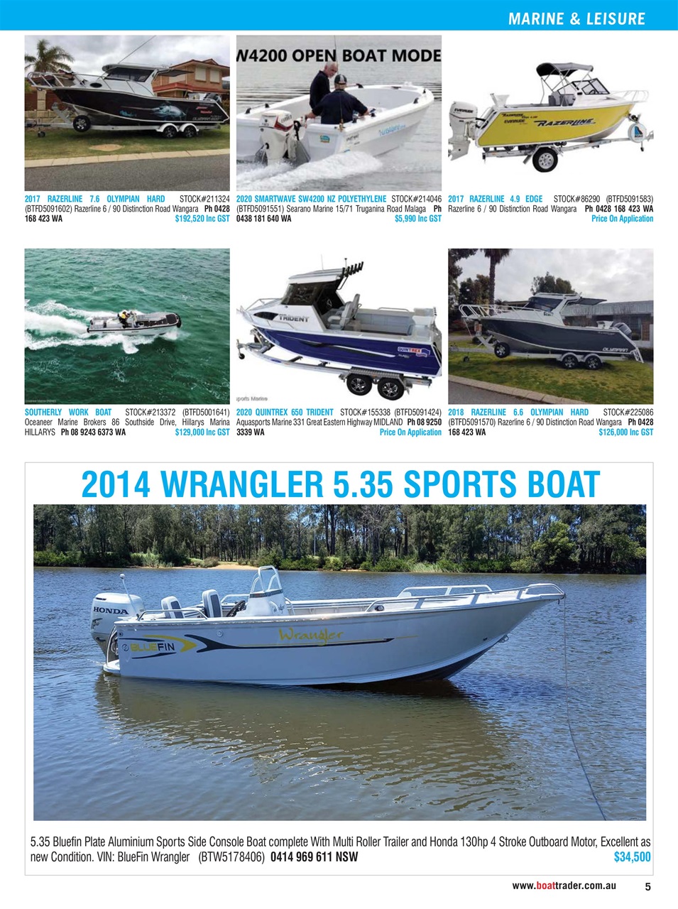 Boat Trader Australia Preview Pages