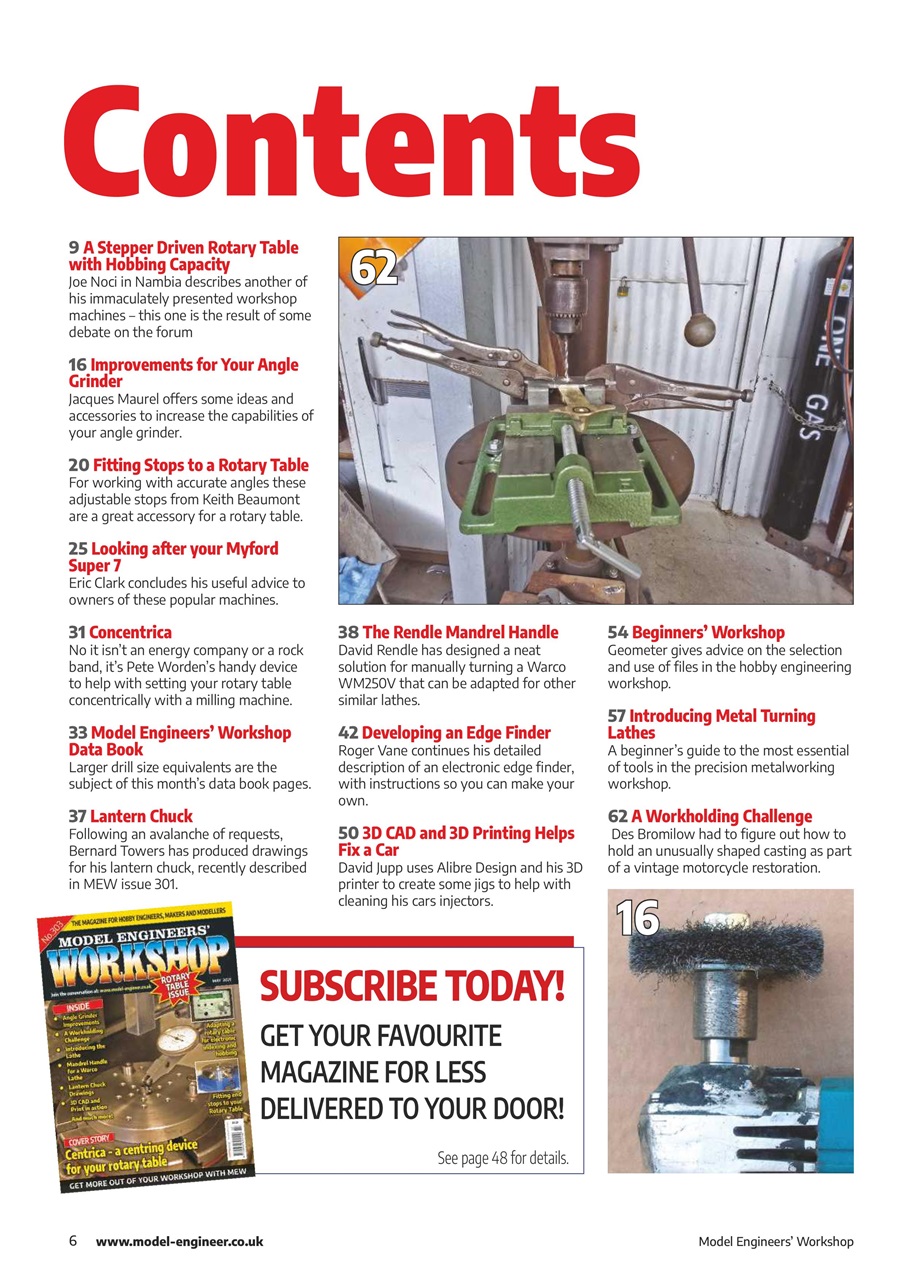 Model Engineer & Workshop Magazine Preview Pages