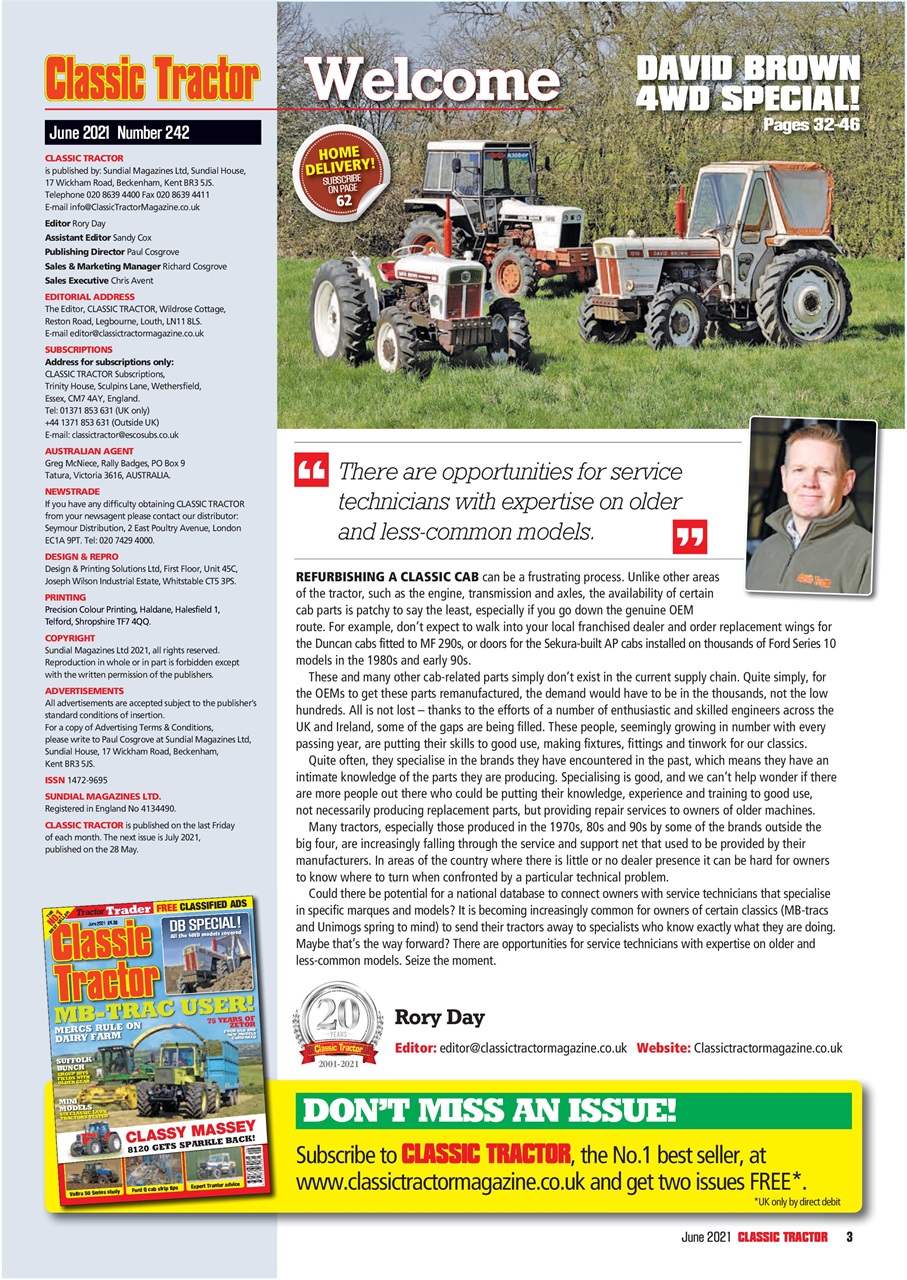 Classic Tractor Preview Pages