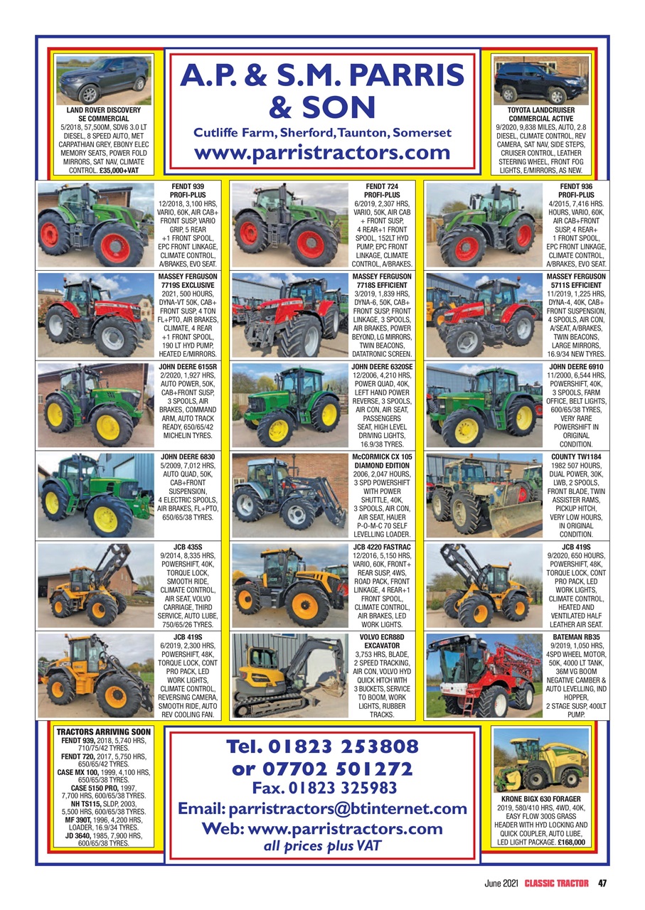 Classic Tractor Preview Pages