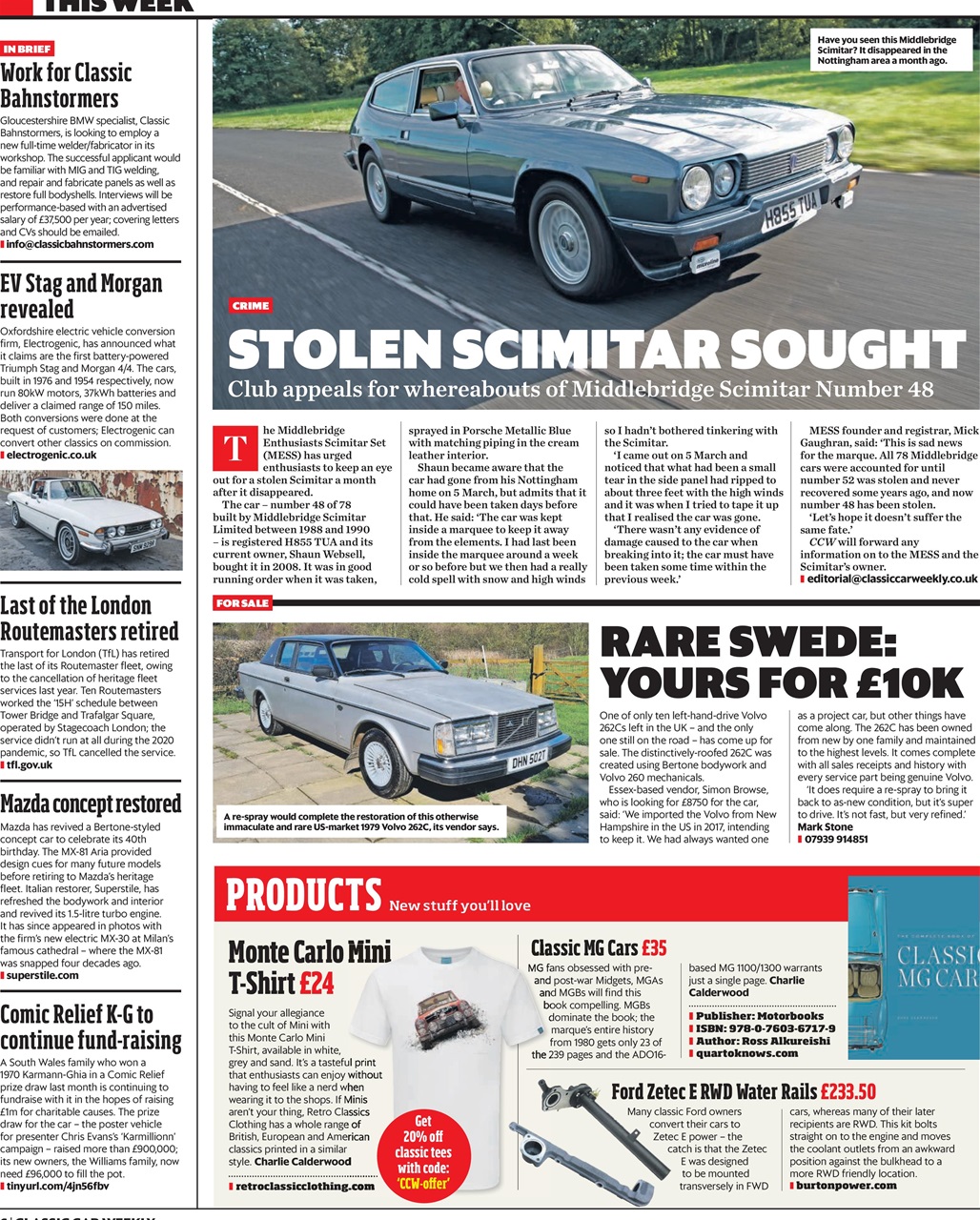 Classic Car Weekly Preview Pages