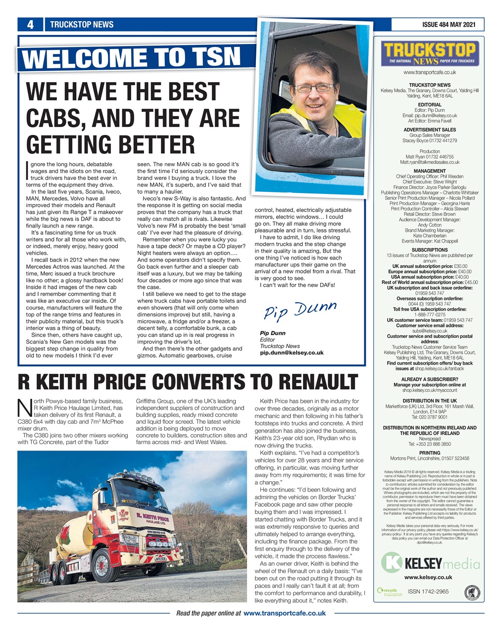 Truckstop News Preview Pages