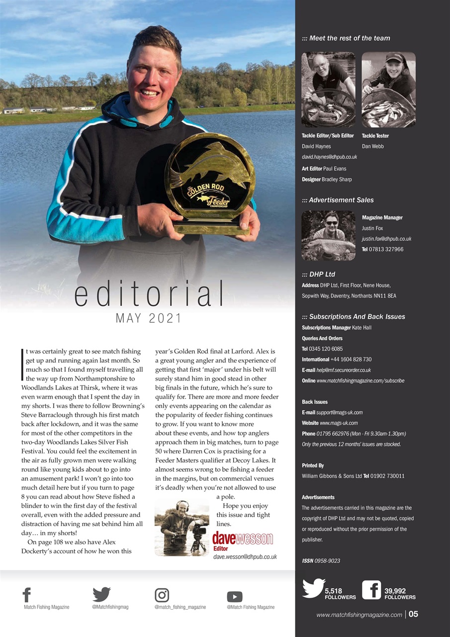 Match Fishing Preview Pages