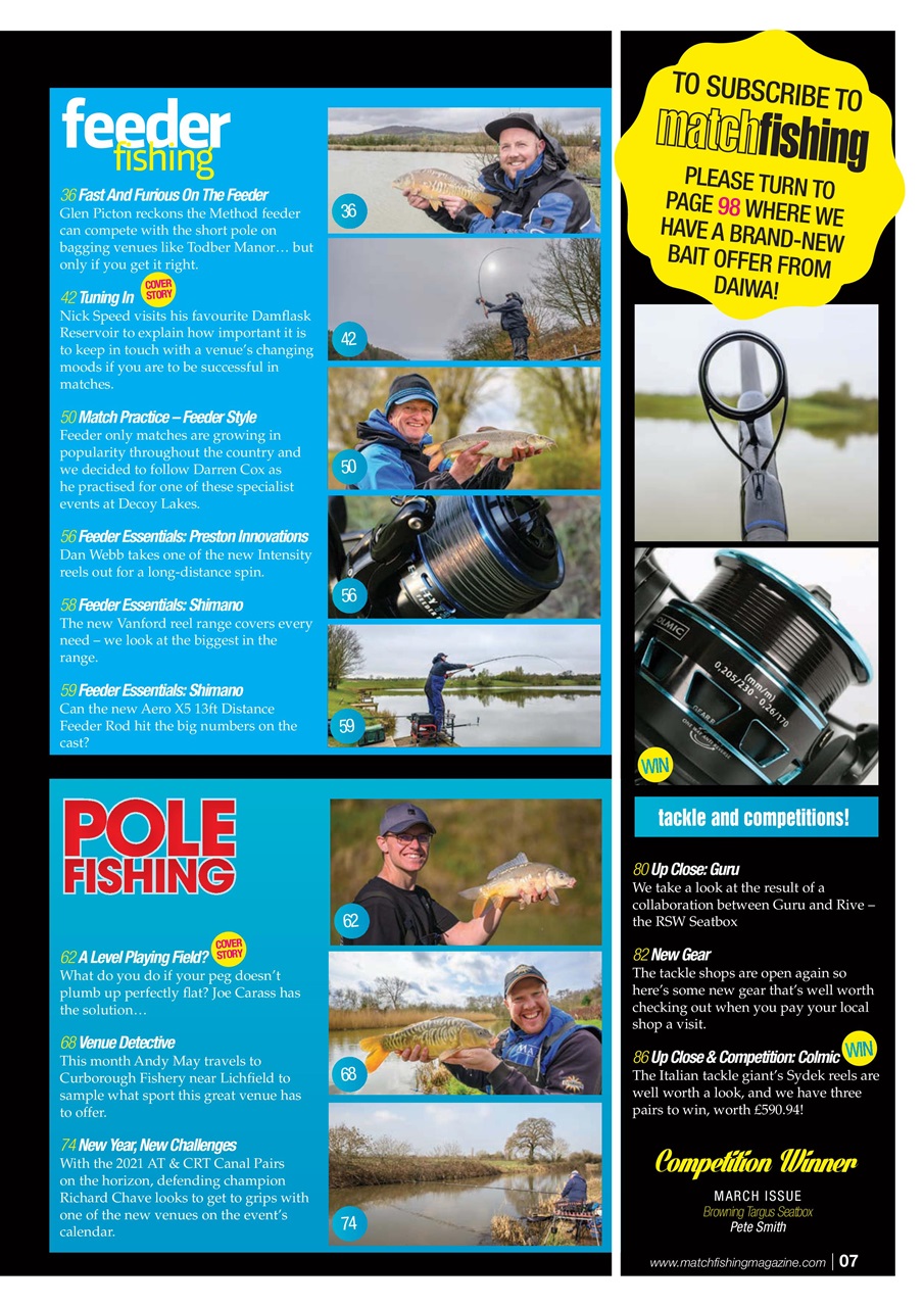 Match Fishing Preview Pages