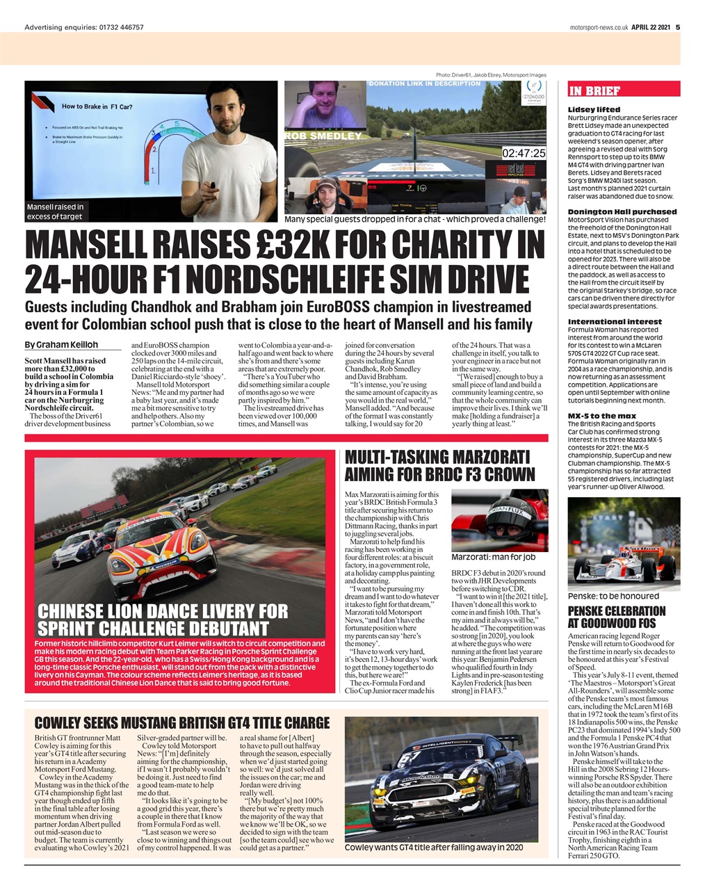 Motorsport News Preview Pages