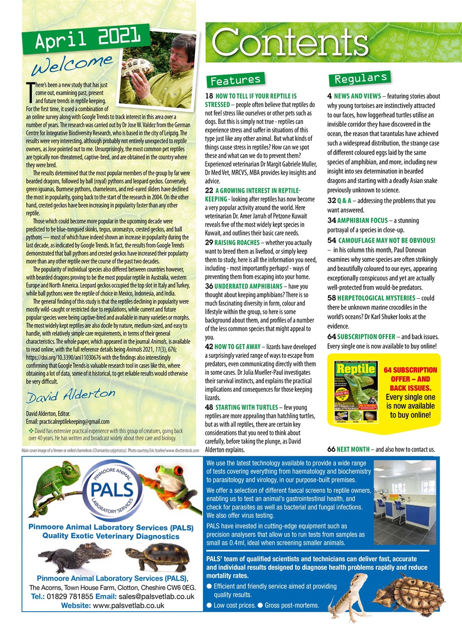 Practical Reptile Keeping Preview Pages