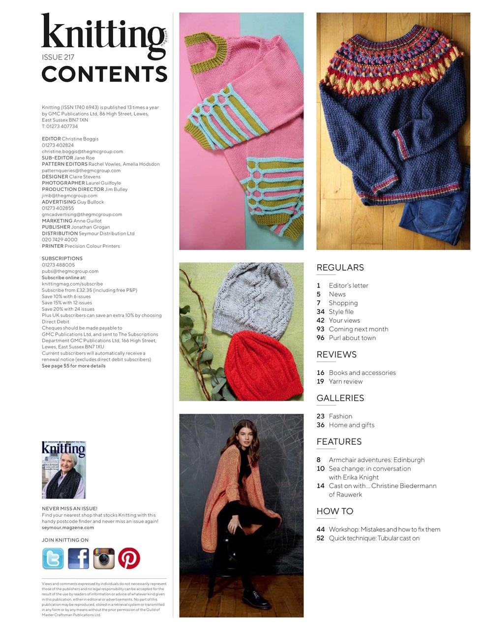 Knitting Preview Pages