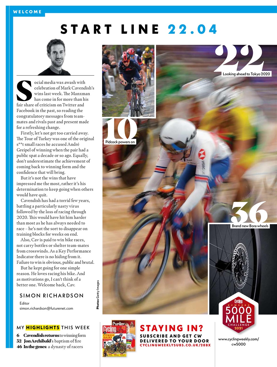 Cycling Weekly Preview Pages