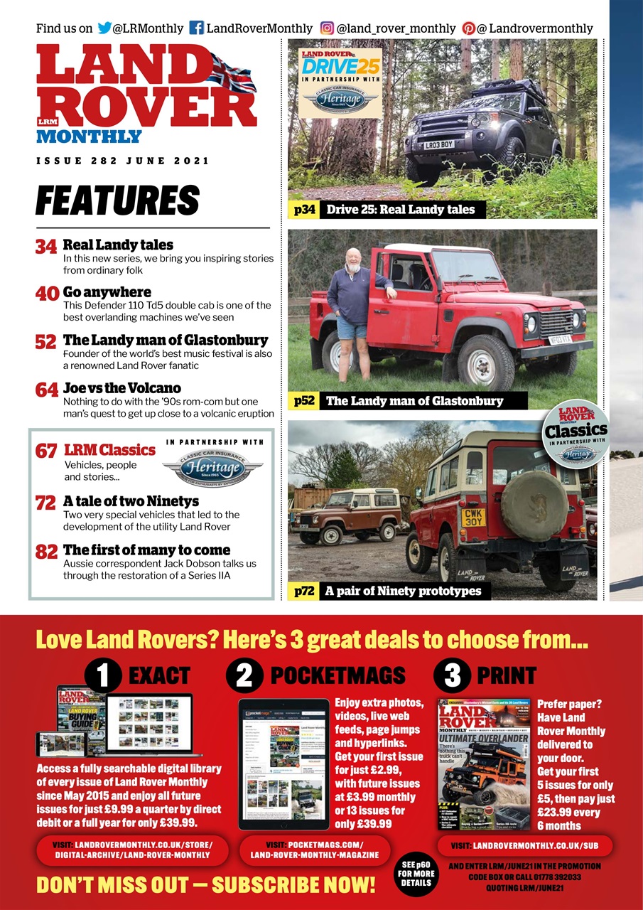 Land Rover Monthly Preview Pages