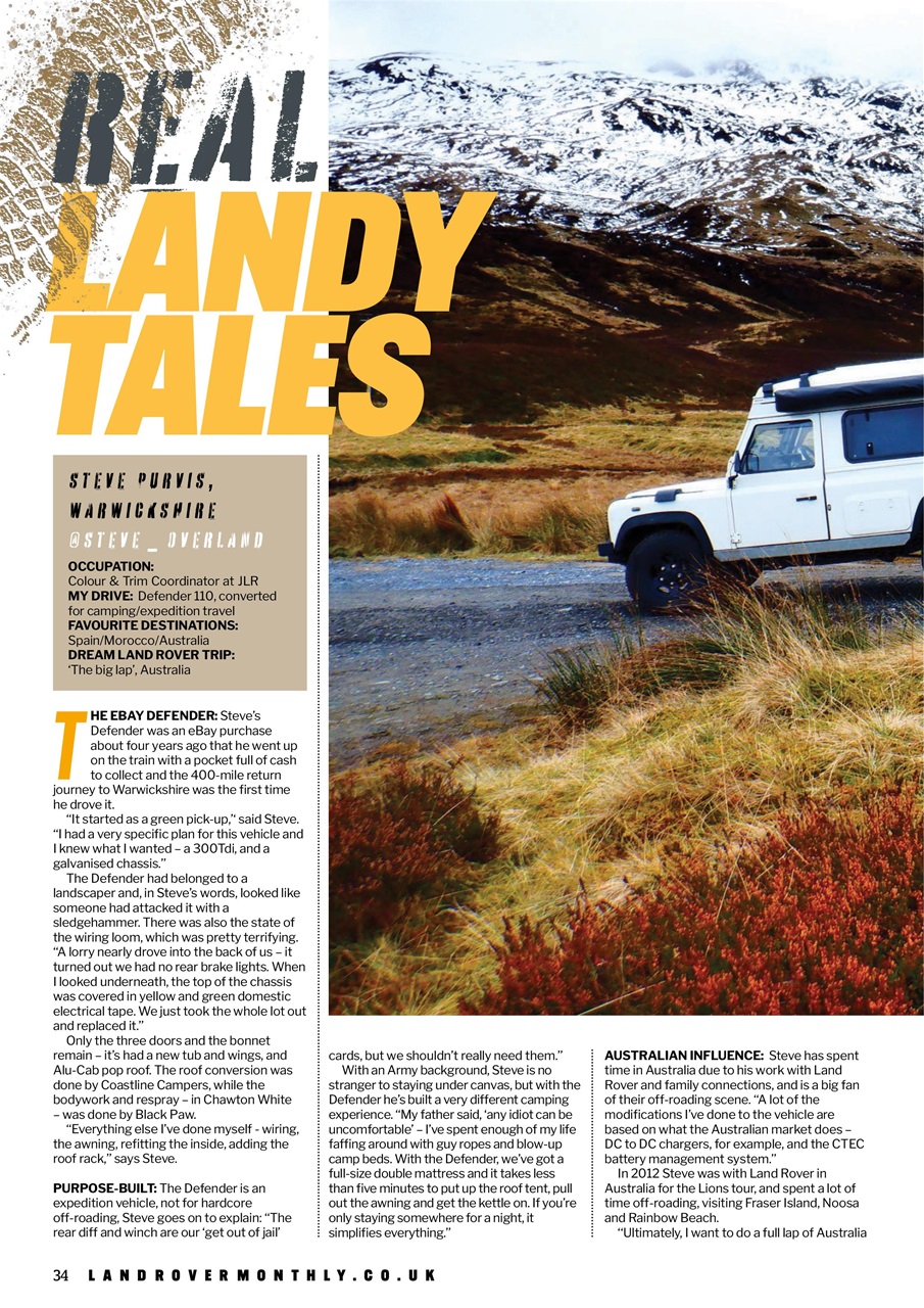 Land Rover Monthly Preview Pages