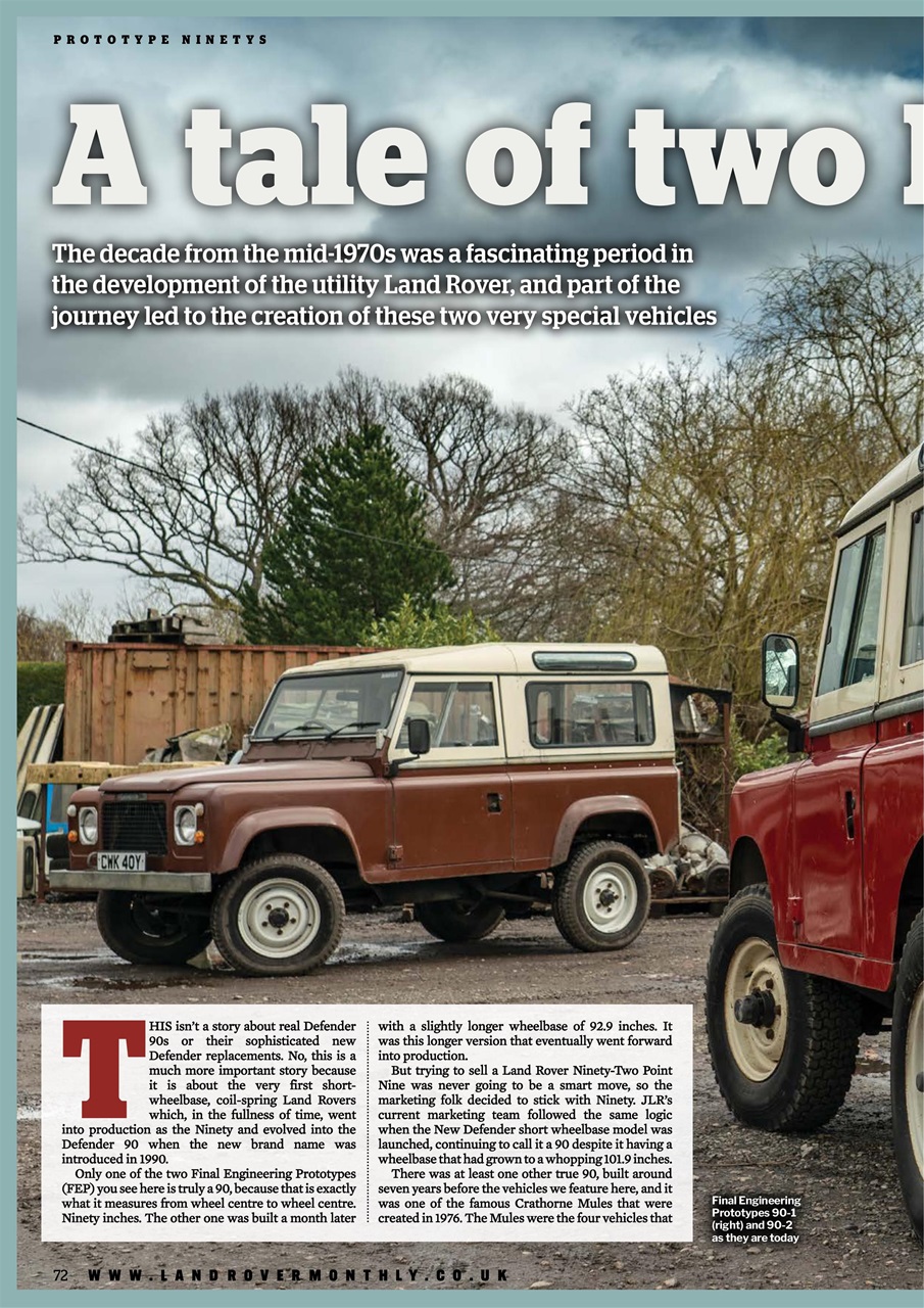 Land Rover Monthly Preview Pages