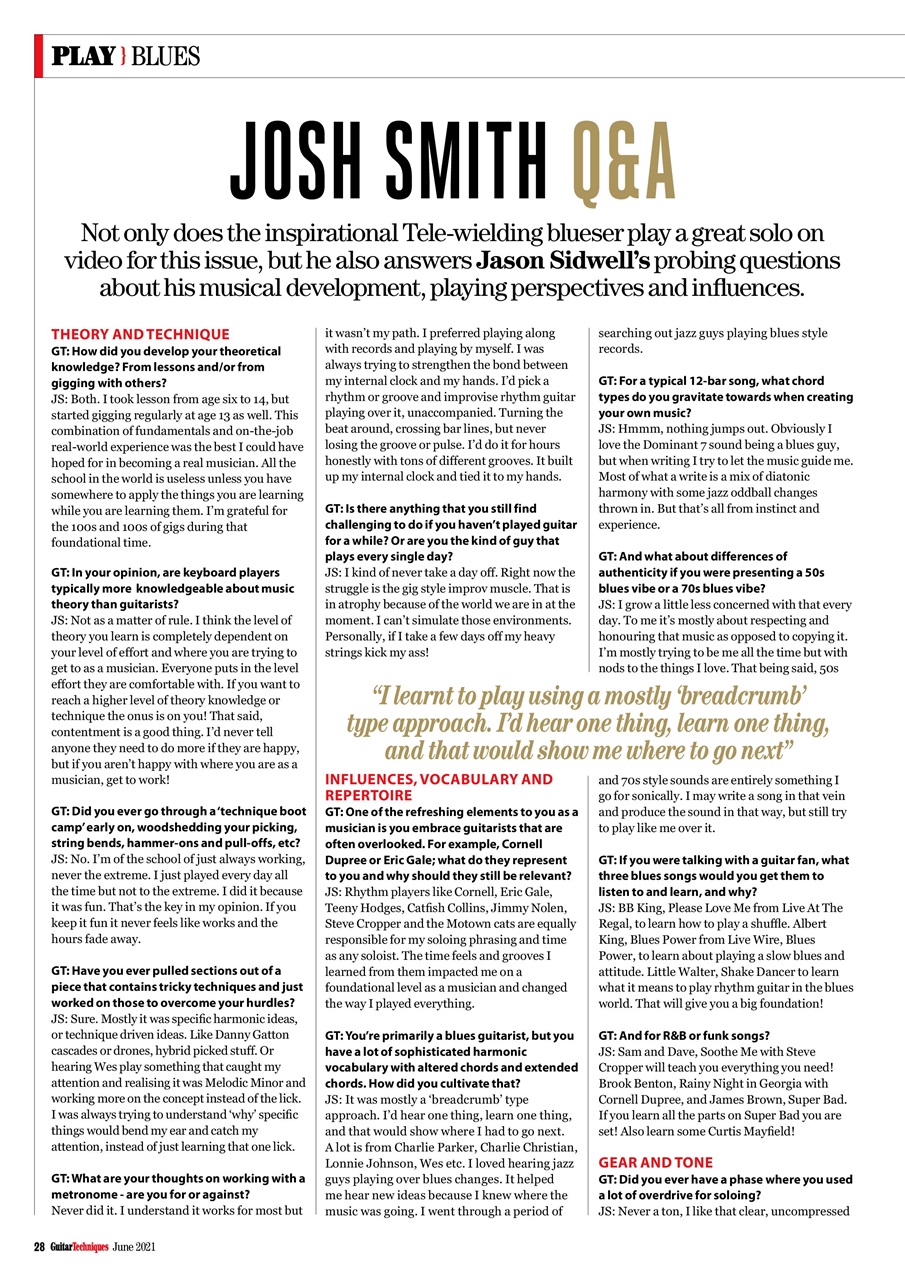 Guitar Techniques Preview Pages