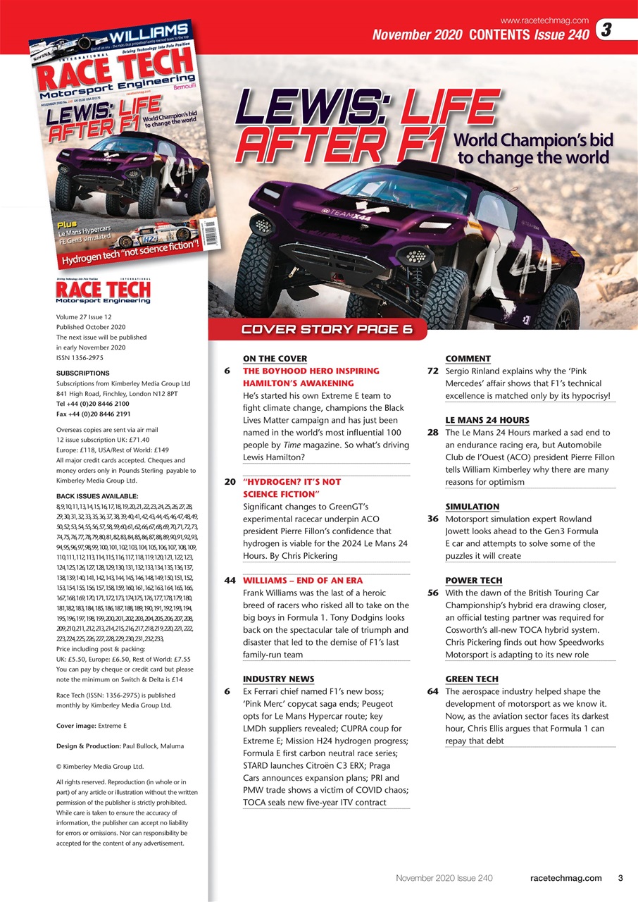 Race Tech Preview Pages