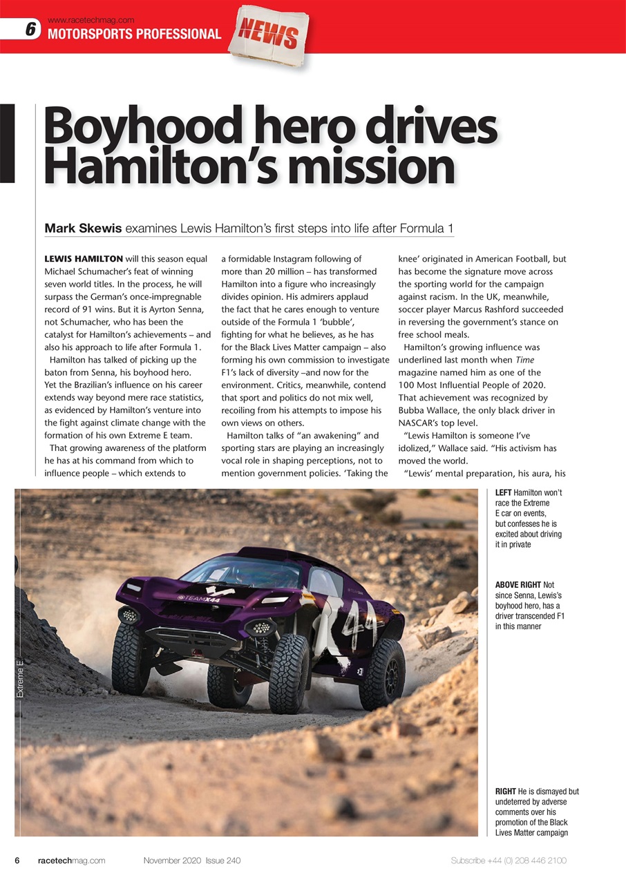 Race Tech Preview Pages