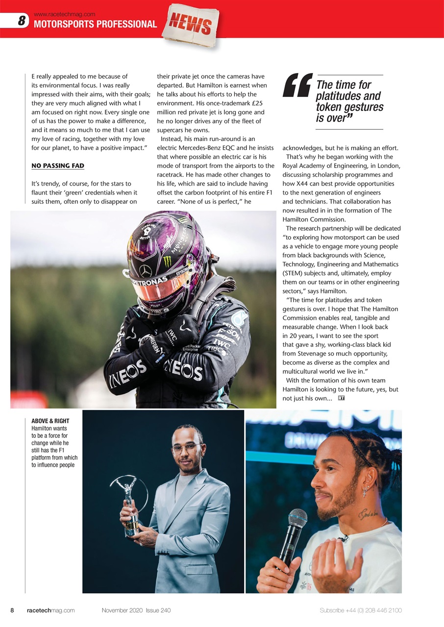 Race Tech Preview Pages