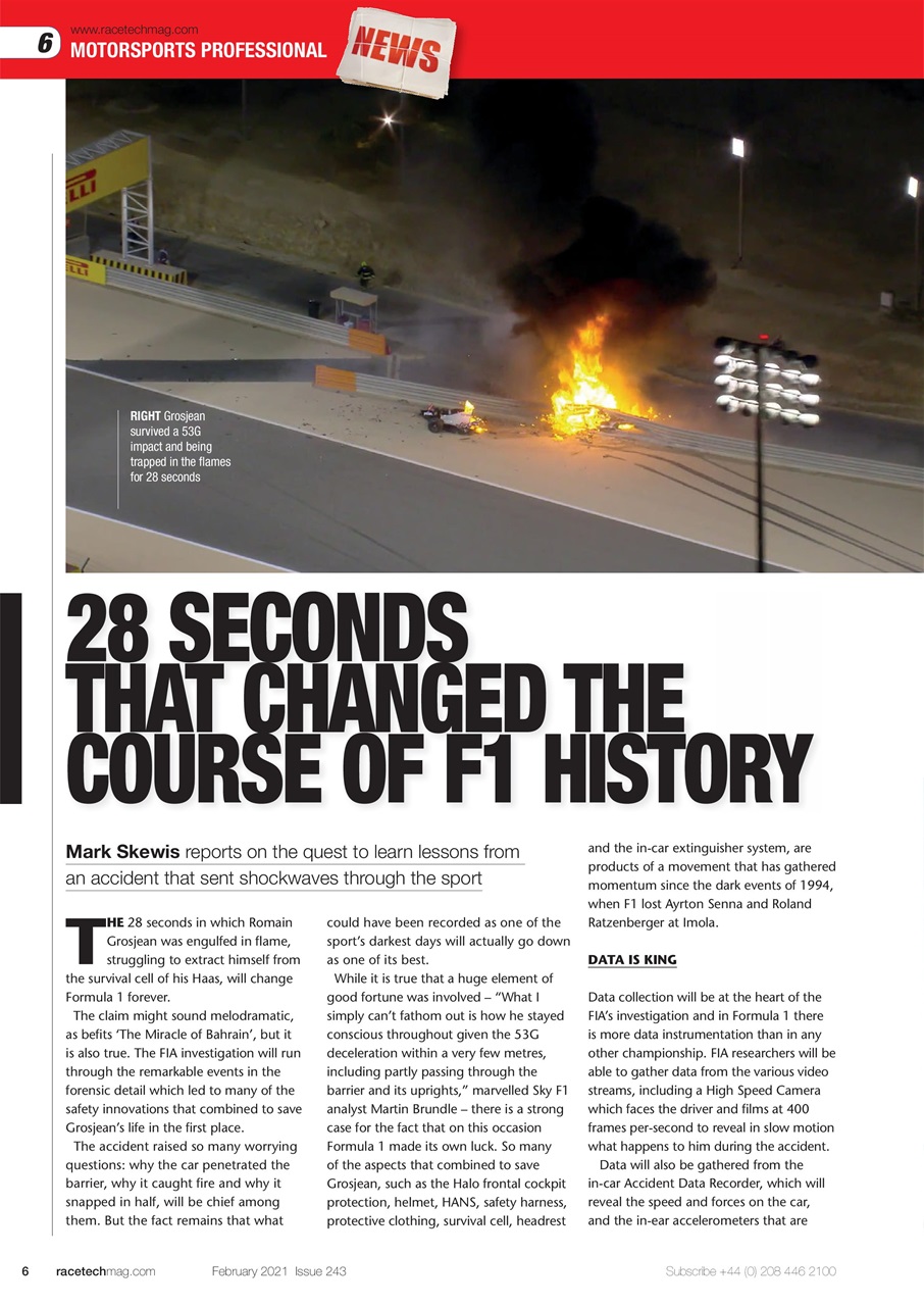 Race Tech Preview Pages