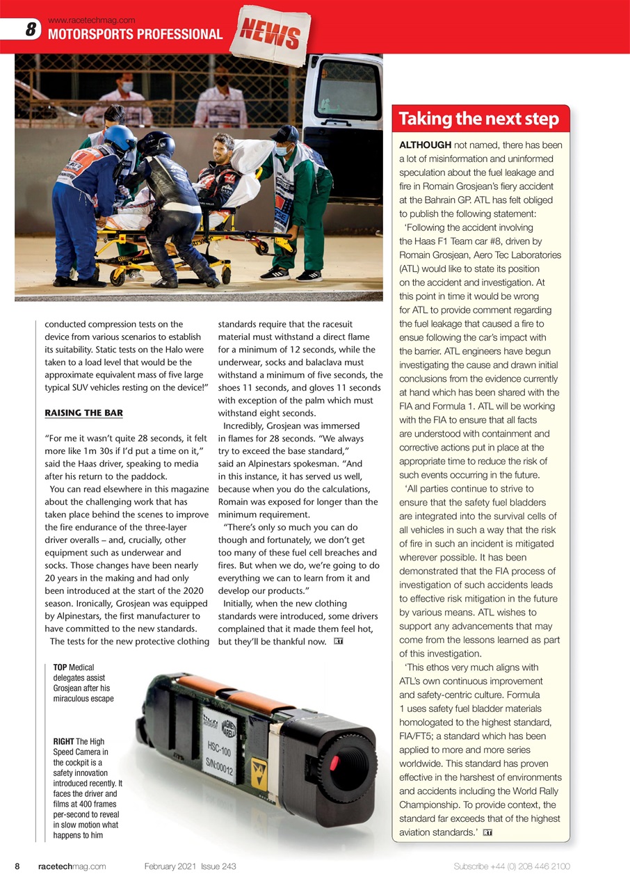 Race Tech Preview Pages