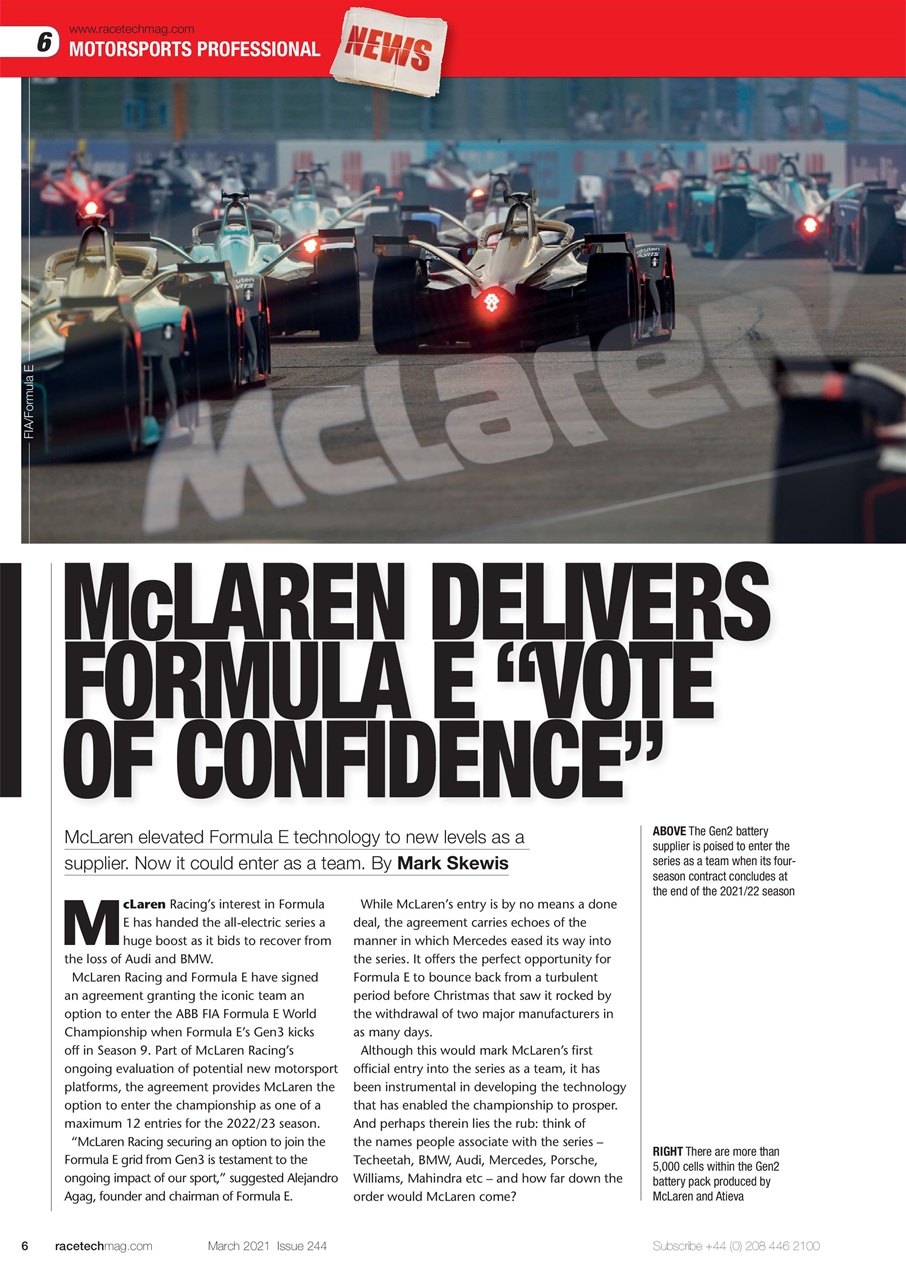 Race Tech Preview Pages