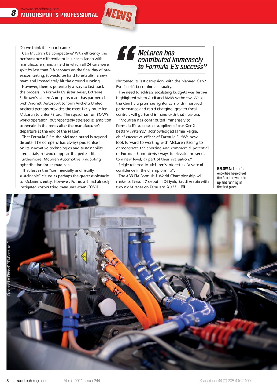 Race Tech Preview Pages