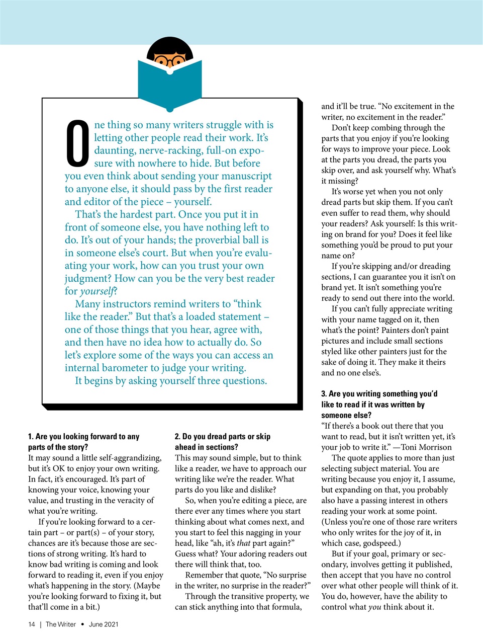 The Writer Preview Pages