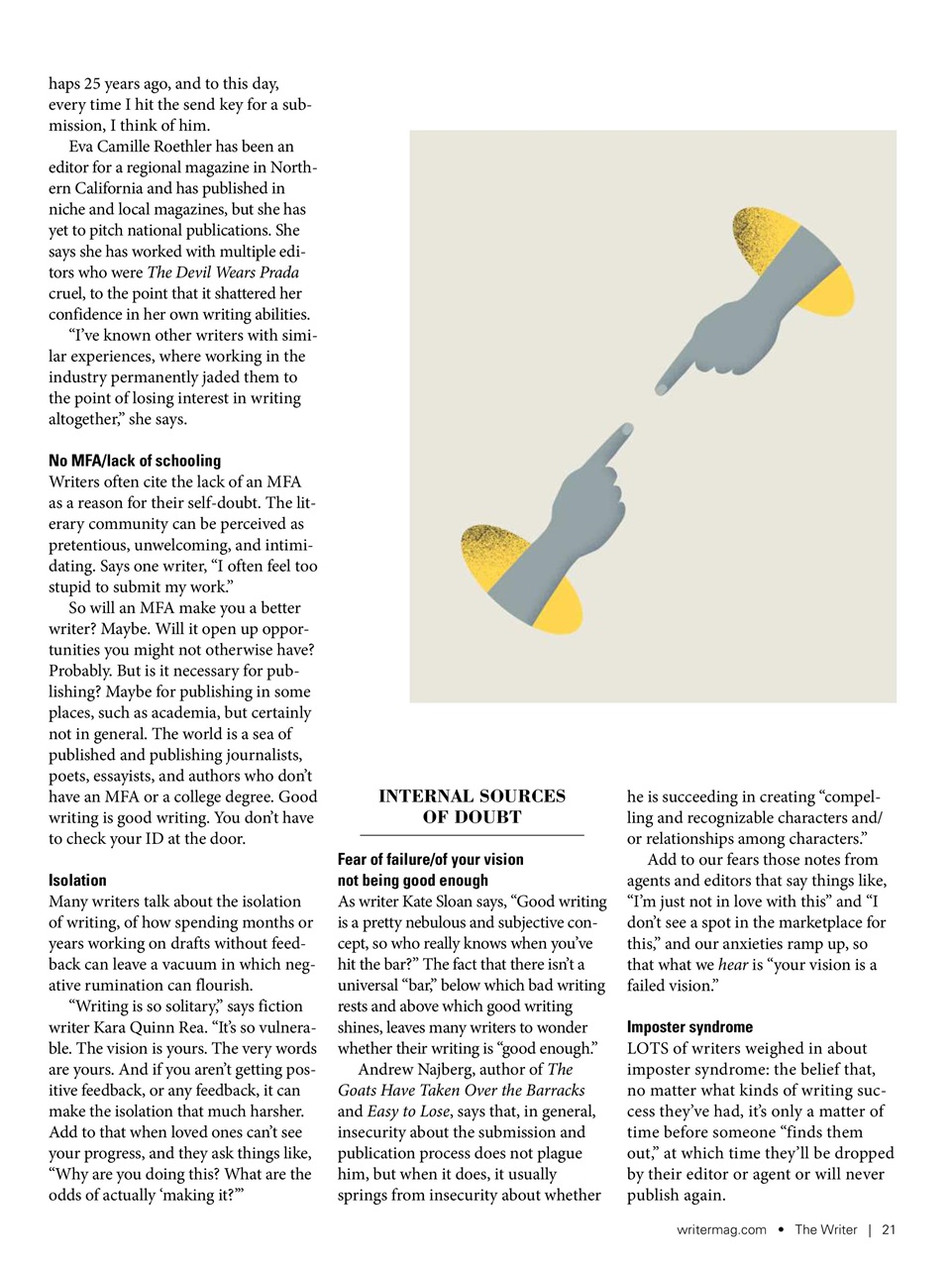 The Writer Preview Pages