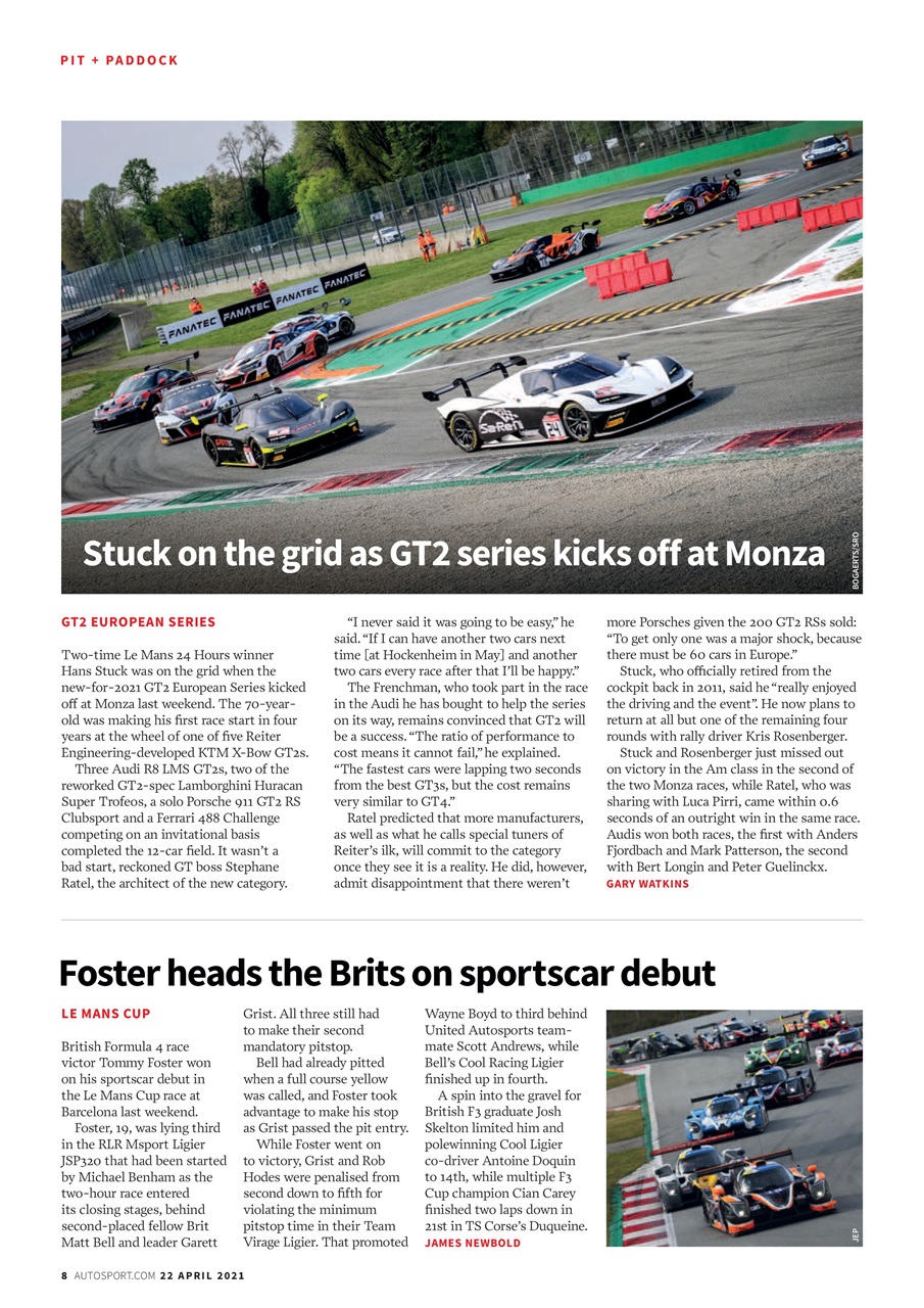 Autosport Preview Pages