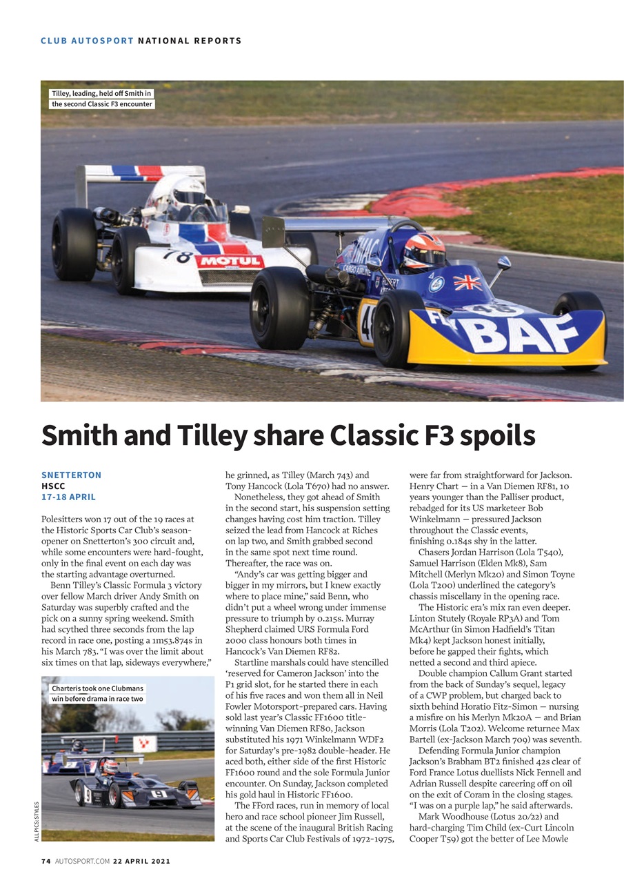 Autosport Preview Pages