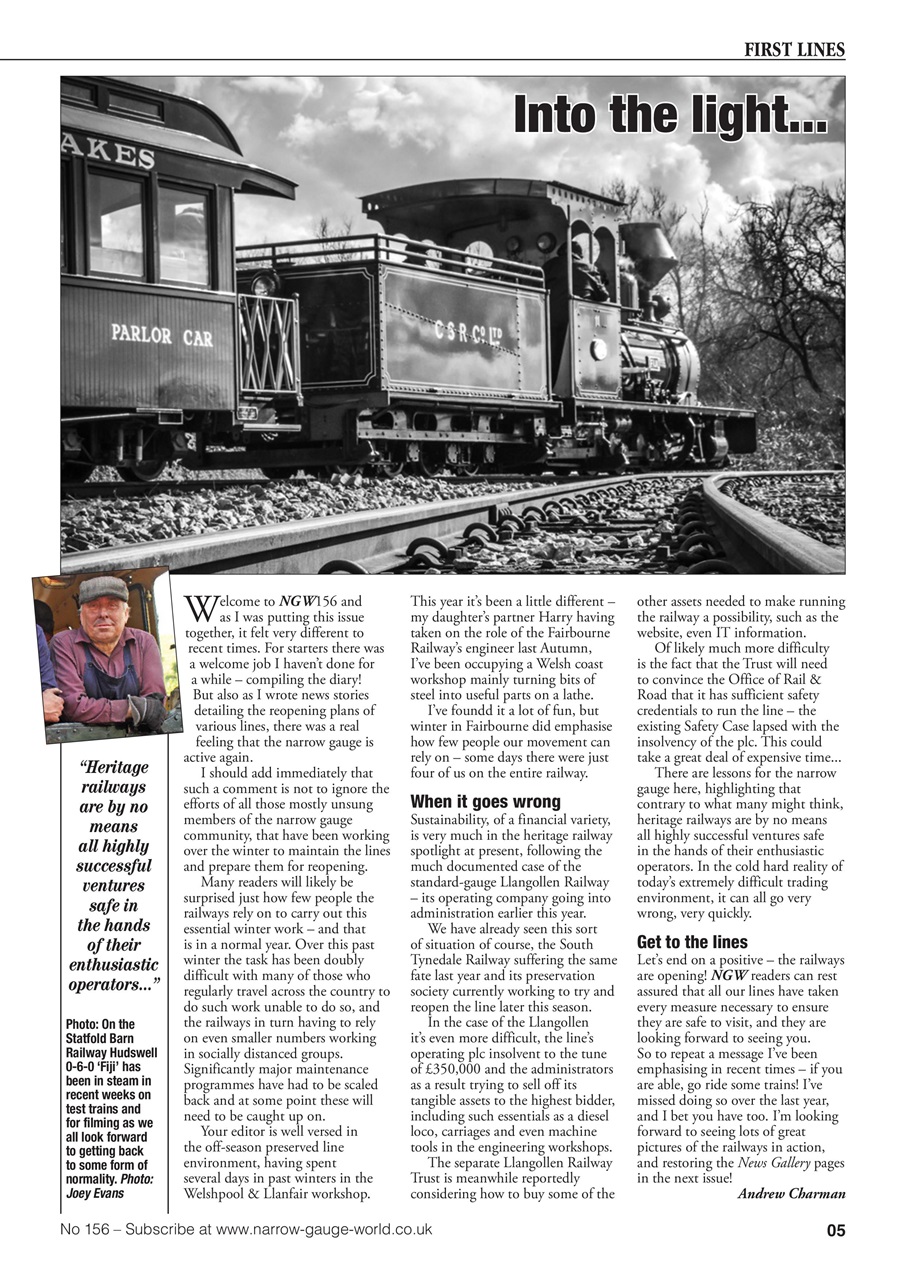 Narrow Gauge World Preview Pages