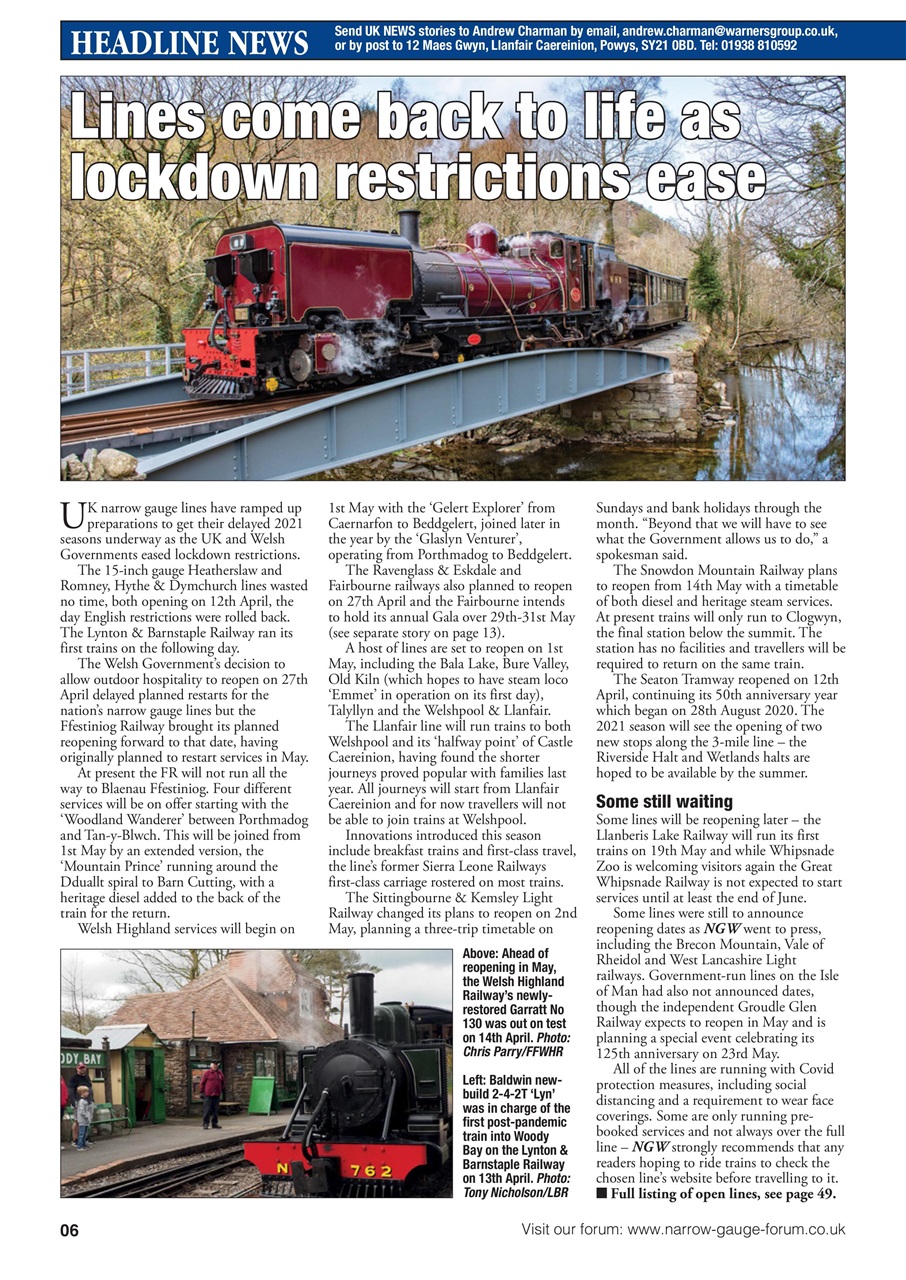 Narrow Gauge World Preview Pages