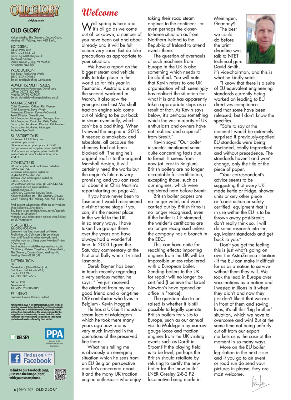 Old Glory Magazine Preview Pages