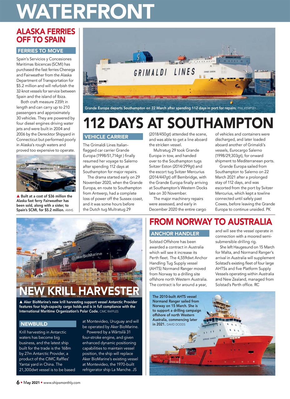 Ships Monthly Preview Pages