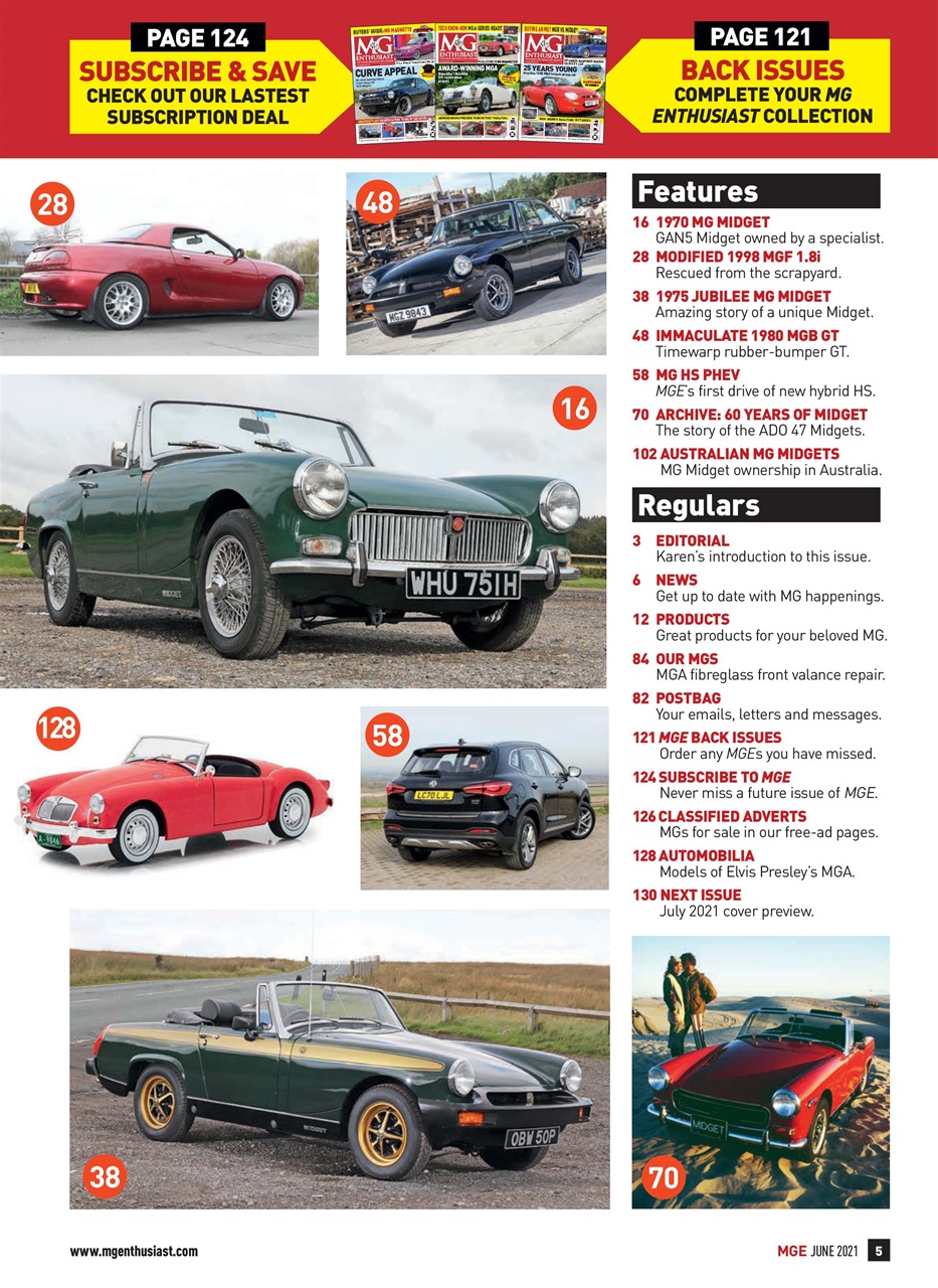 MG Enthusiast Preview Pages
