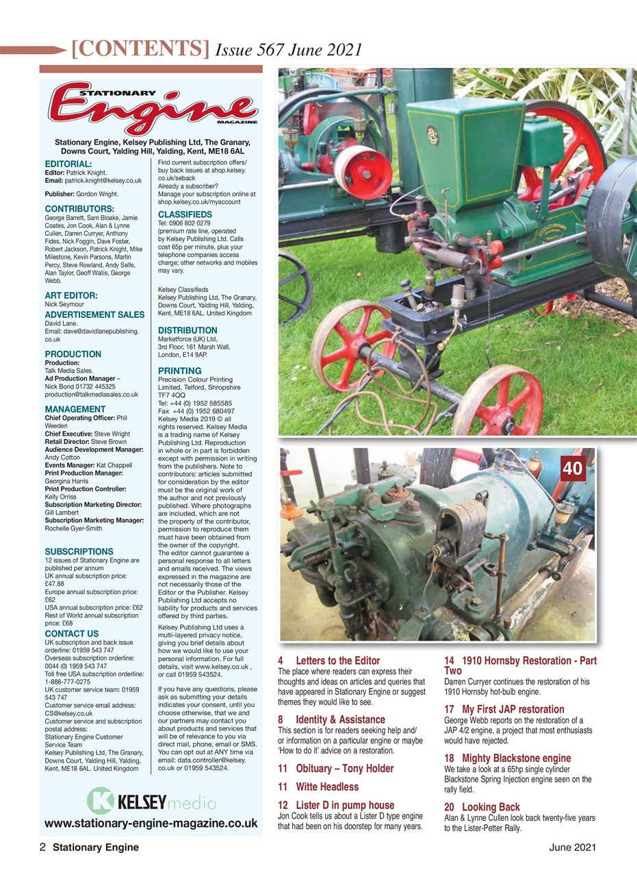 Stationary Engine Preview Pages