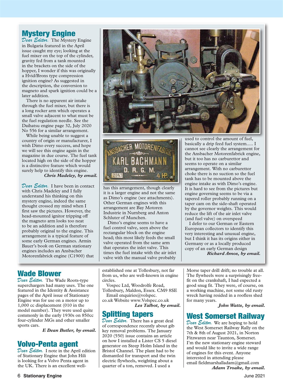 Stationary Engine Preview Pages