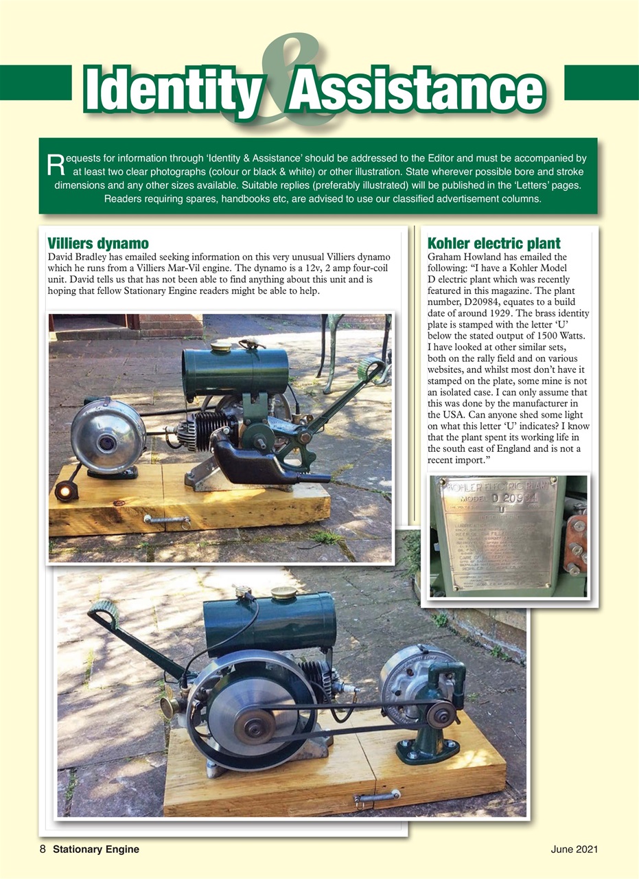 Stationary Engine Preview Pages