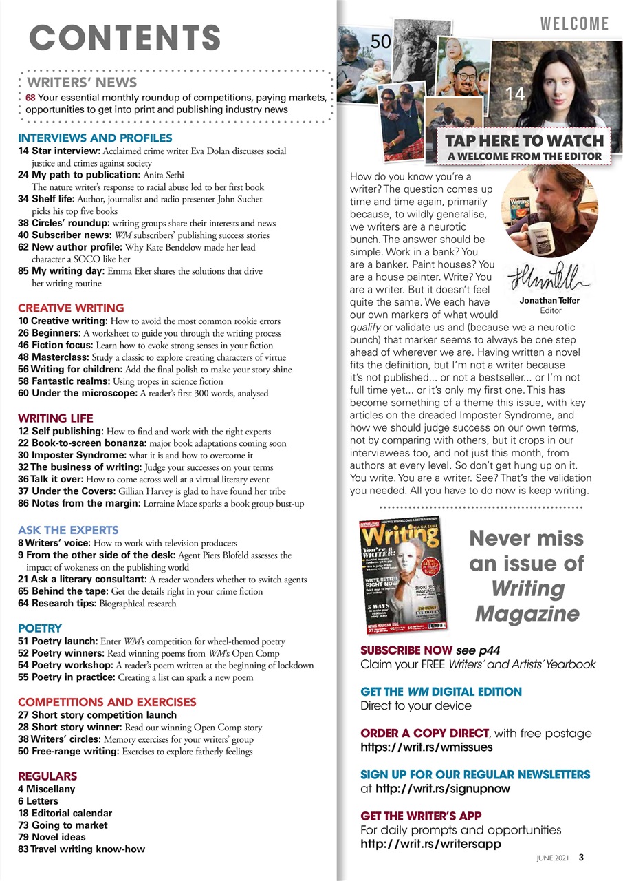 Writing Magazine Preview Pages