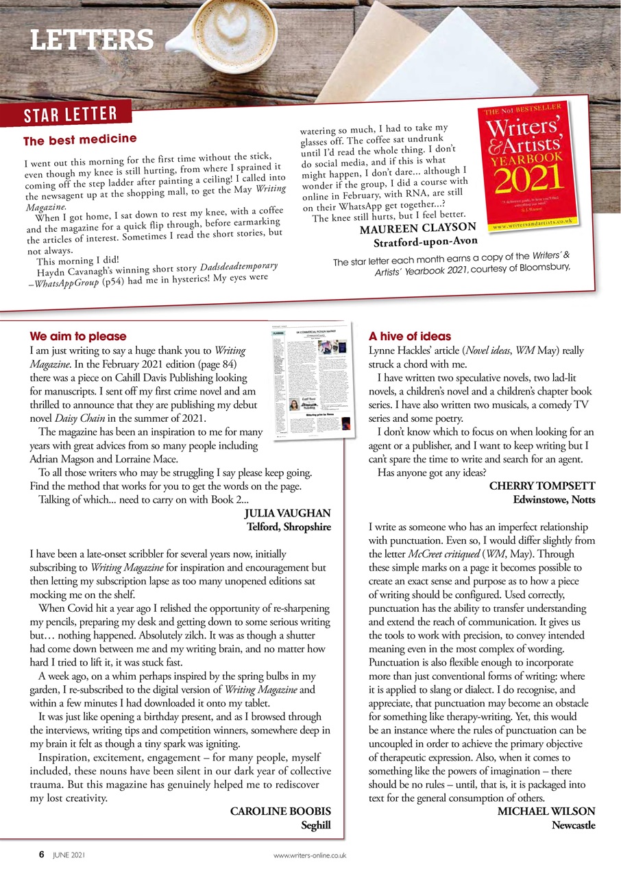 Writing Magazine Preview Pages