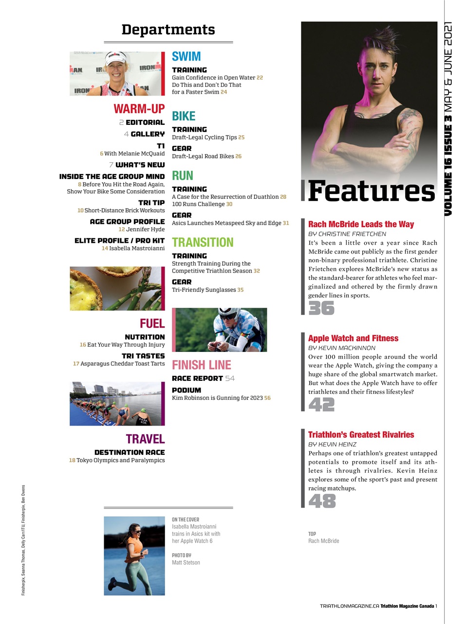 Triathlon Magazine Canada Preview Pages