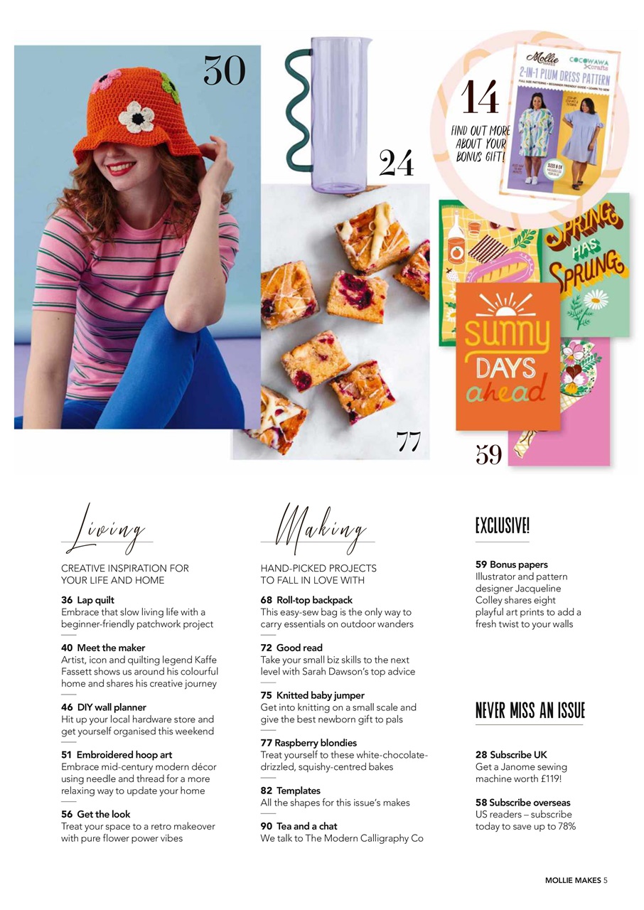 Mollie magazine Preview Pages