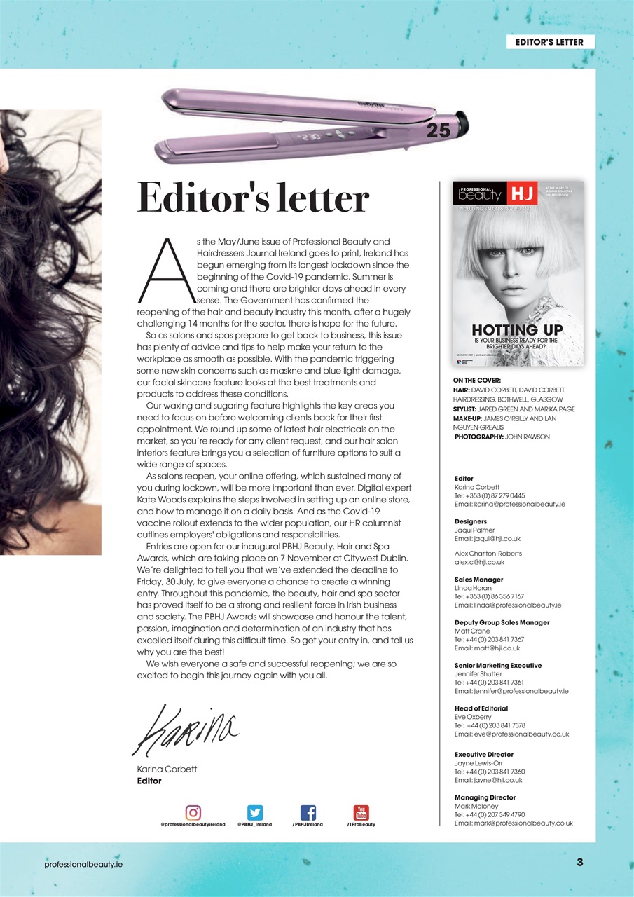 Professional Beauty & HJ Ireland Preview Pages