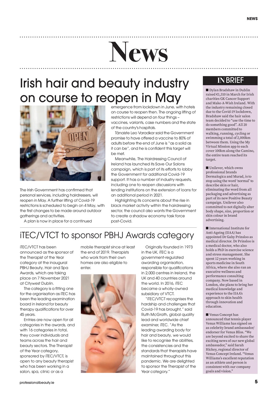 Professional Beauty & HJ Ireland Preview Pages