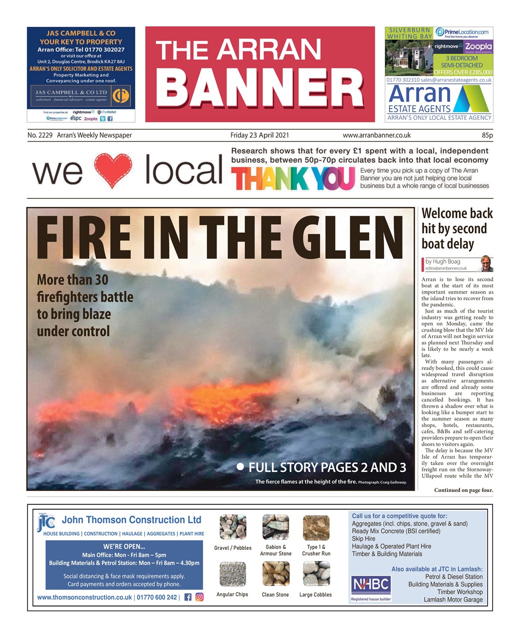 Arran Banner Preview Pages