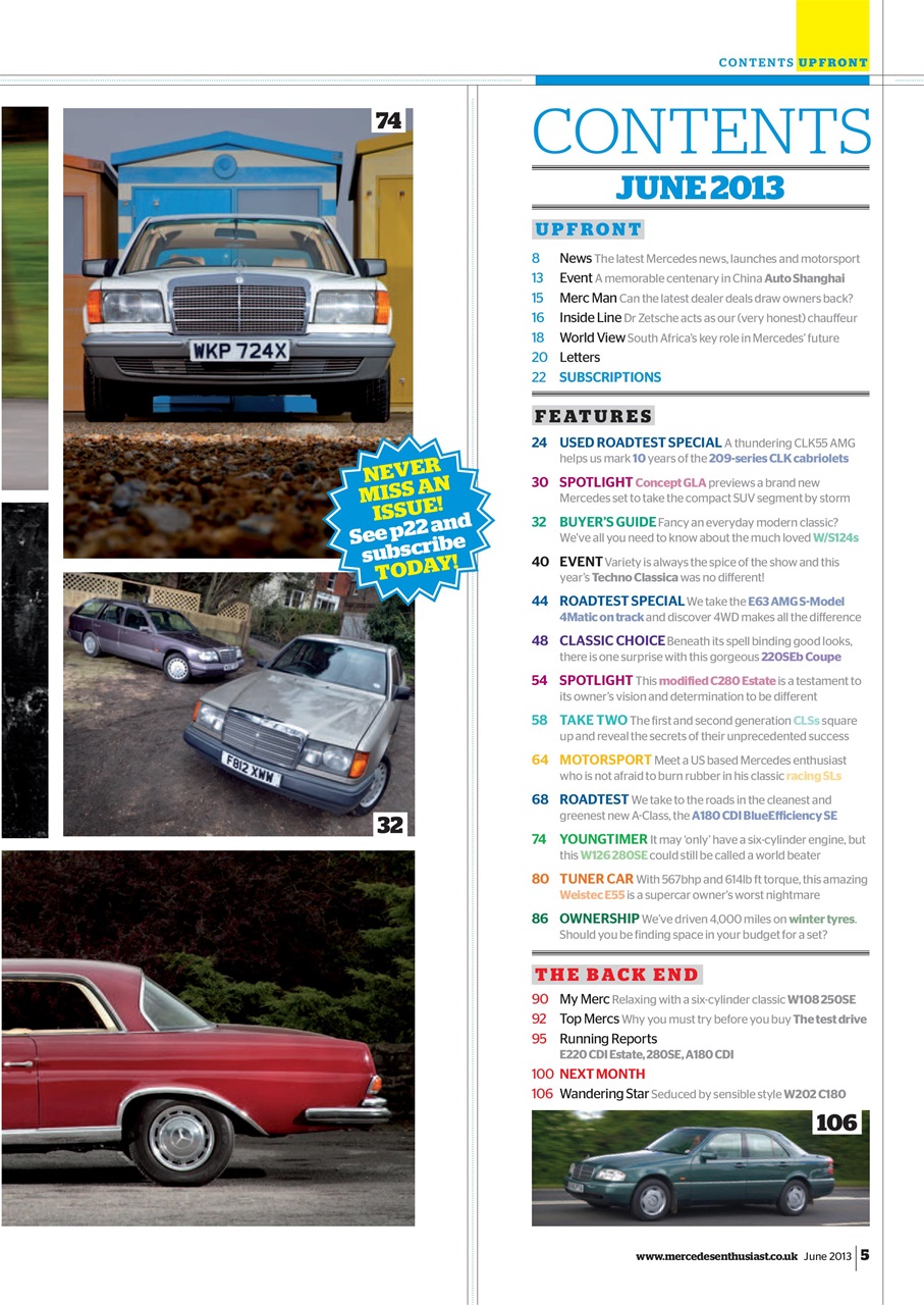 Mercedes Enthusiast Preview Pages