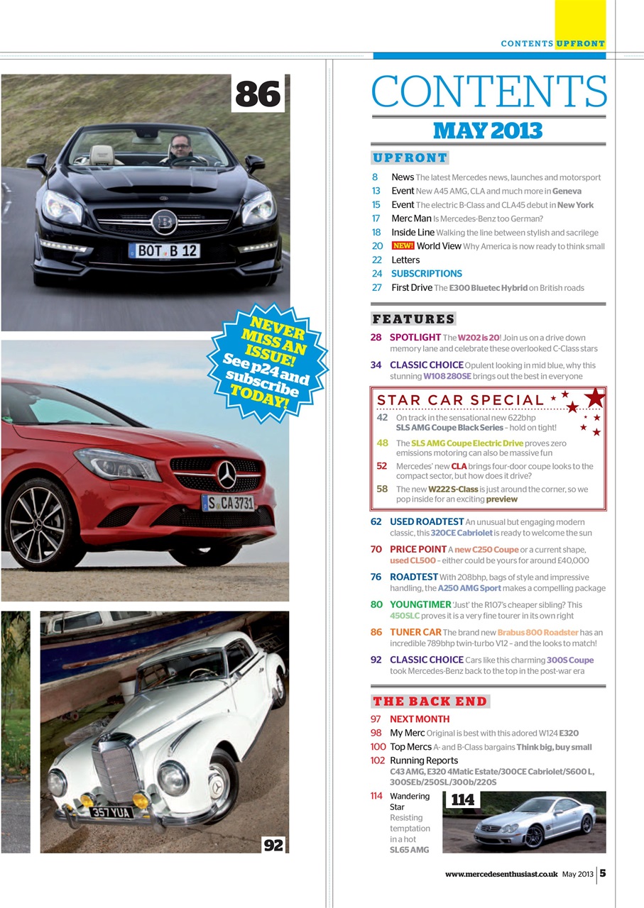Mercedes Enthusiast Preview Pages